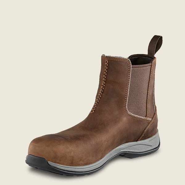 Red Wing Safety Bot Erkek - Comfortpro - 6-Inch Toe Romeo - Kahverengi - 43UBXARHC